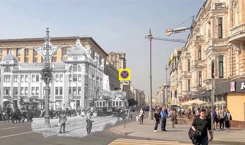 Прогулка по воссозданной Москве - Моё, История, Москва, Россия, Фотография, Архитектура, Было-Стало, Авторский рассказ, Фотошоп мастер, Длиннопост