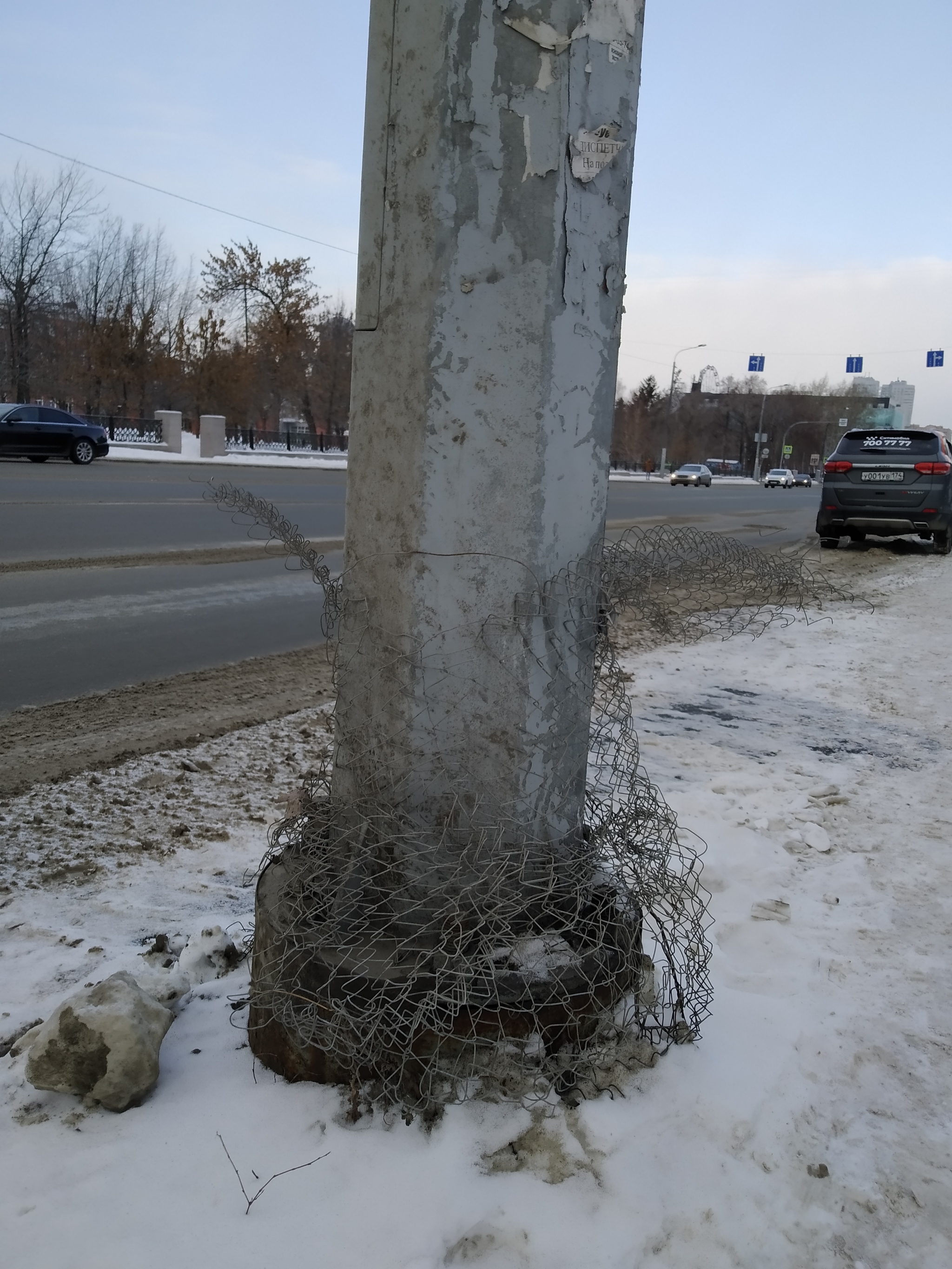 What happened to the painted pole after 4 months? - My, Chistoman, Antispam, Advertising, Garbage, Urbanism, Urban environment, Netting, Longpost