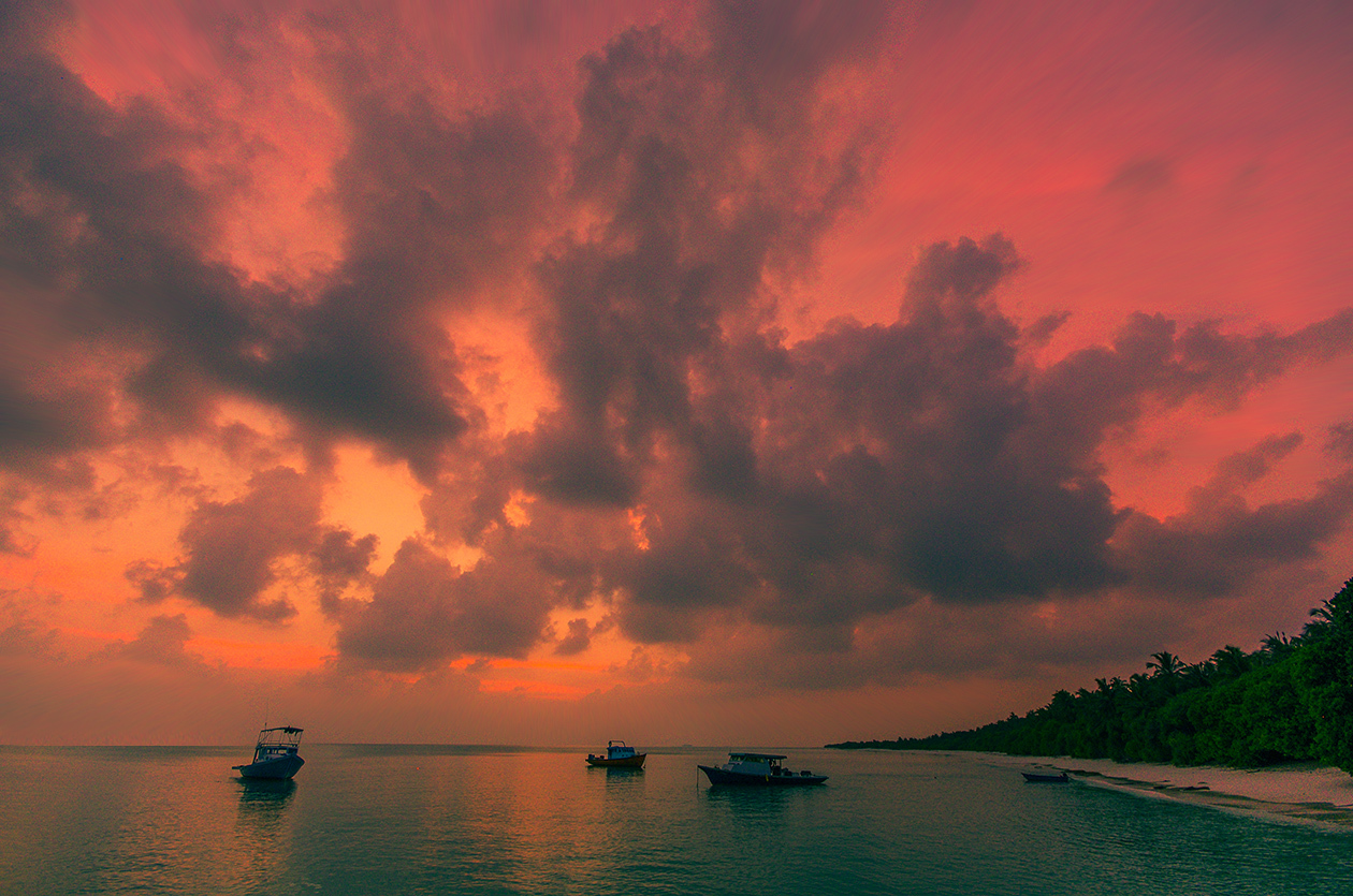 Strange colors of Fulhadhoo - My, Maldives, Travels, Landscape, The photo, Ocean, wildlife, Sunset, Family holiday, Longpost