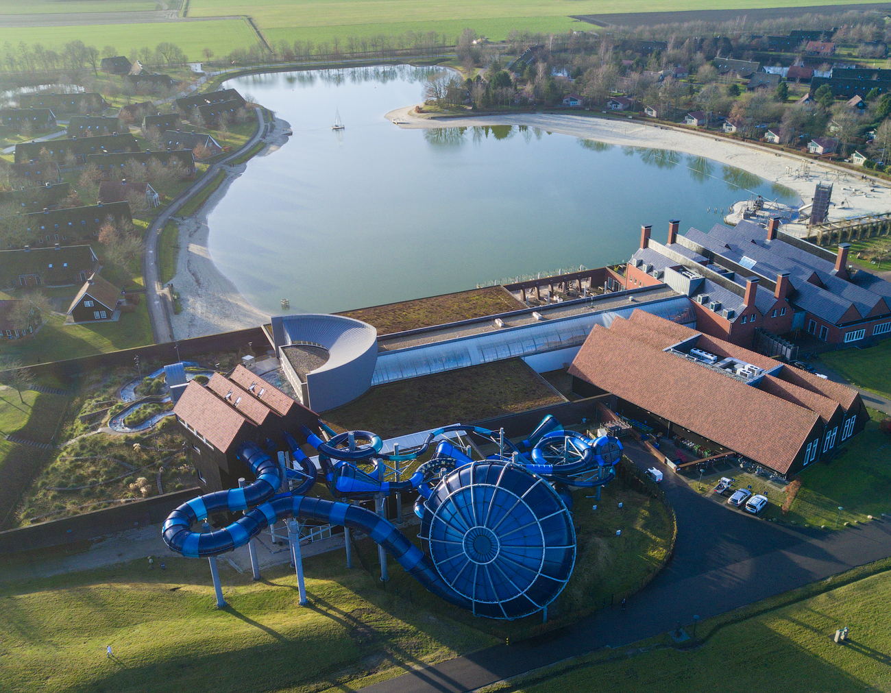 Indoor water park - My, Landscape, The photo, Aquapark, Quadcopter, Netherlands (Holland)