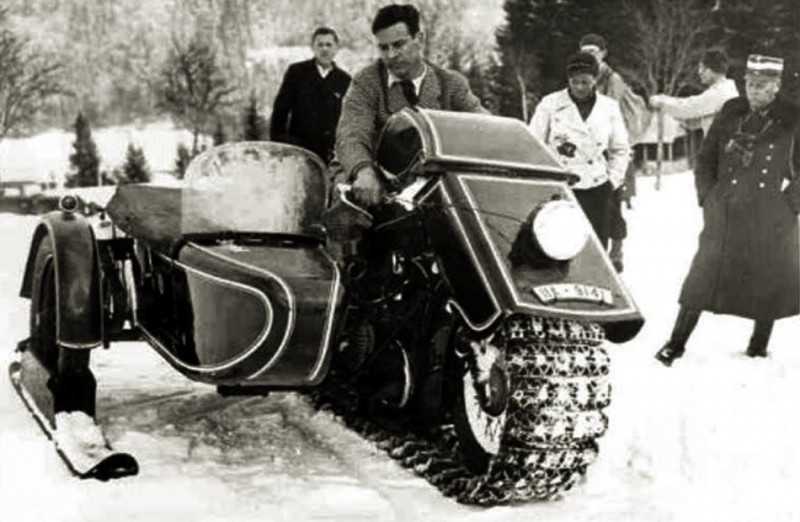 BMW Speziel Tr500 “Schneekrad” tracked motorcycle-snowmobile - Story, Moto, Germany, 1930s, Technics, Interesting, Longpost, Military equipment