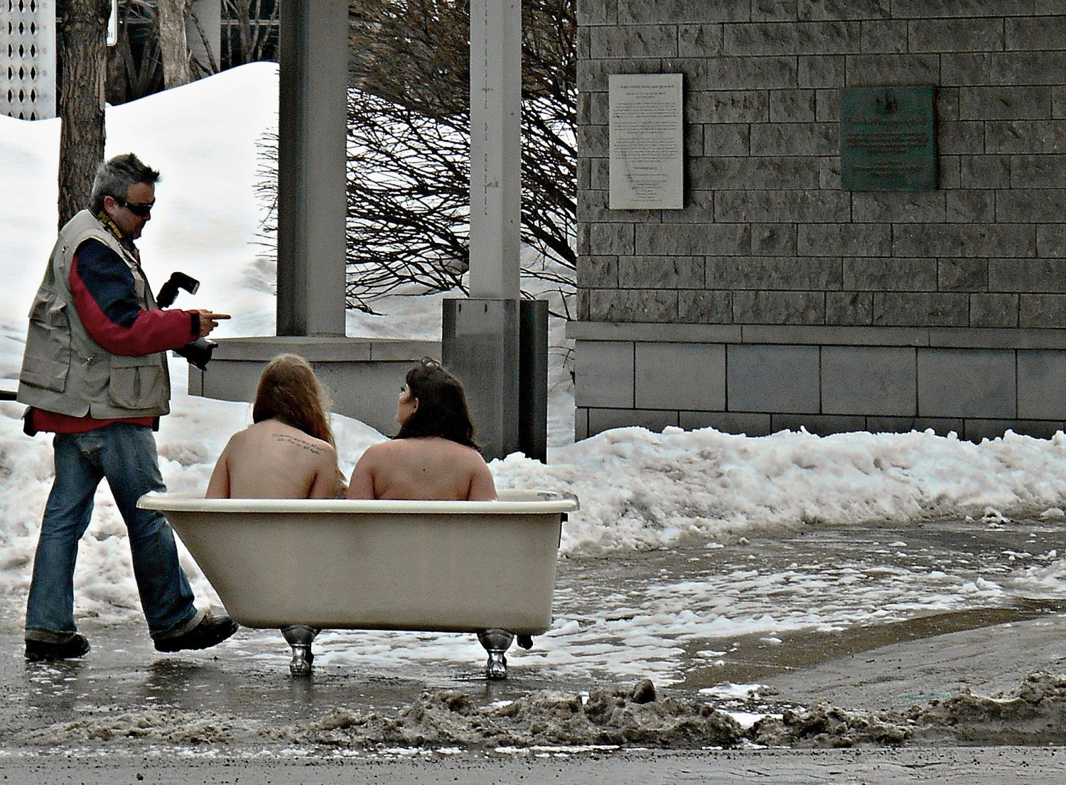 This will be the crown jewel of your portfolio! - Girls, The photo, Bath, Photographer, Winter, Snow, Dirt