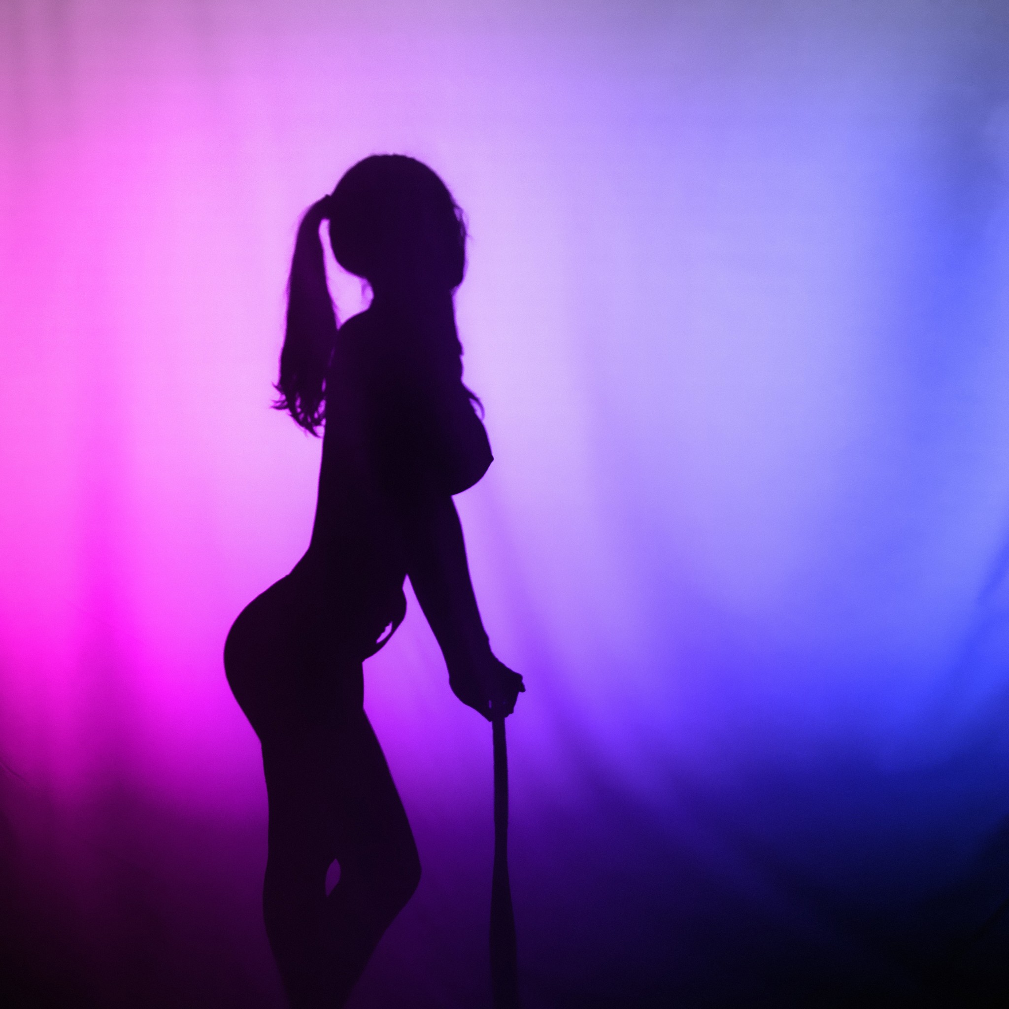 Harley Quinn - NSFW, My, Harley quinn, Shadow, Silhouette, Umbra, Girls, Bit