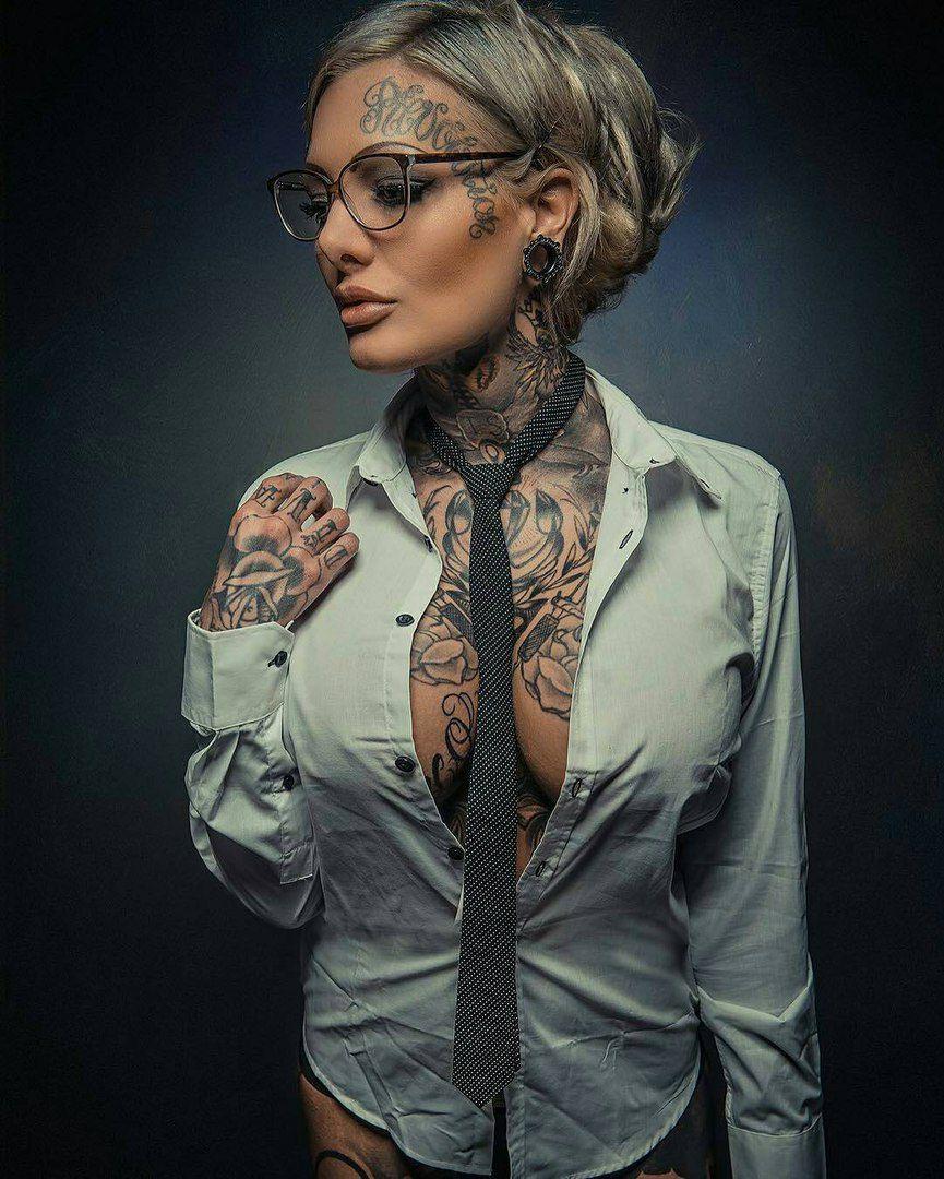 Girls with tattoos - continuation) - NSFW, Tattoo, Tattoos on the chest, Girl with tattoo, Longpost