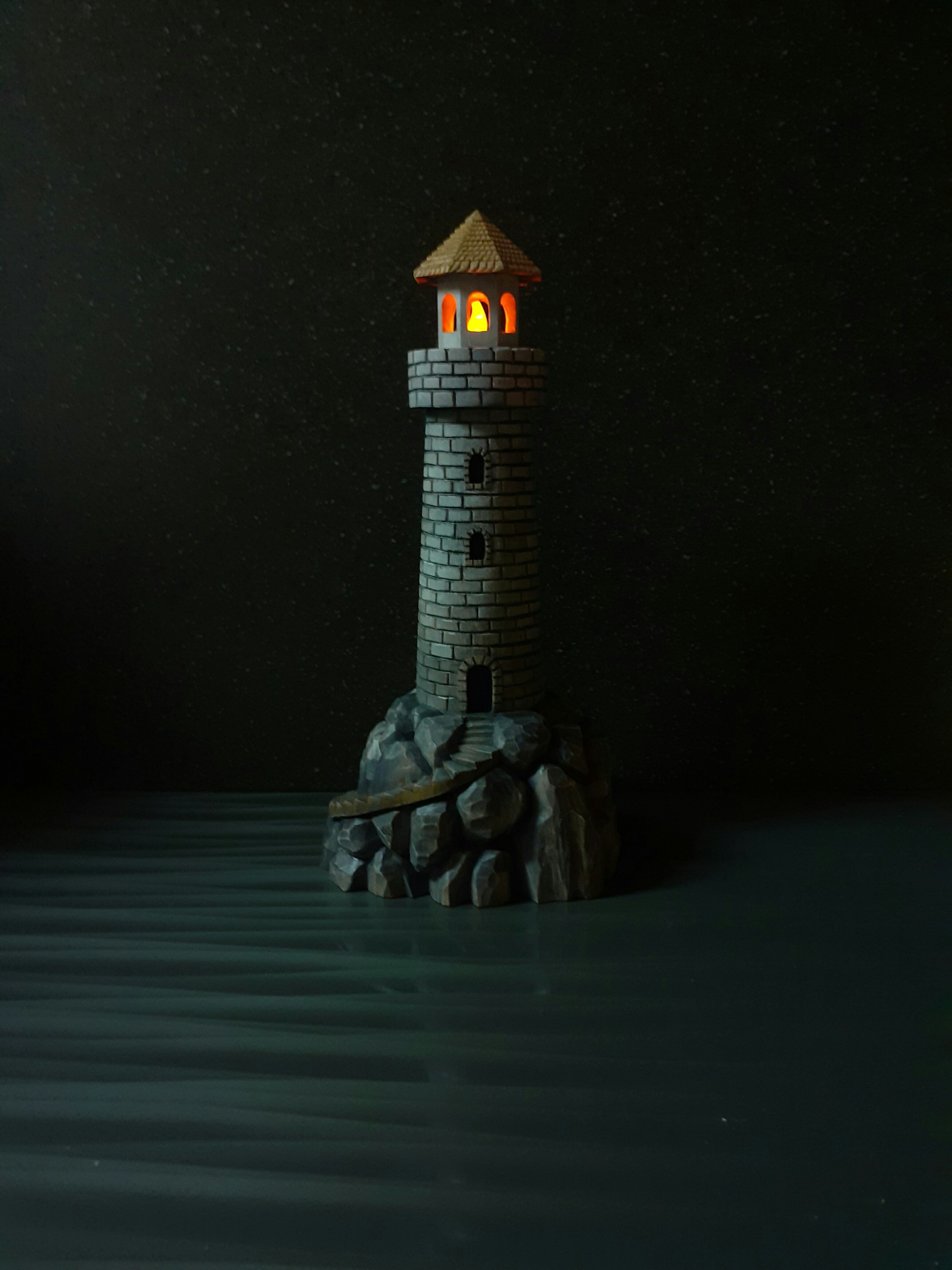 Gift lighthouse and a little beaver romance) - My, Wood carving, Romance, With your own hands, Lighthouse, Needlework with process, Sculpture, Tree, The senses, Video, Longpost