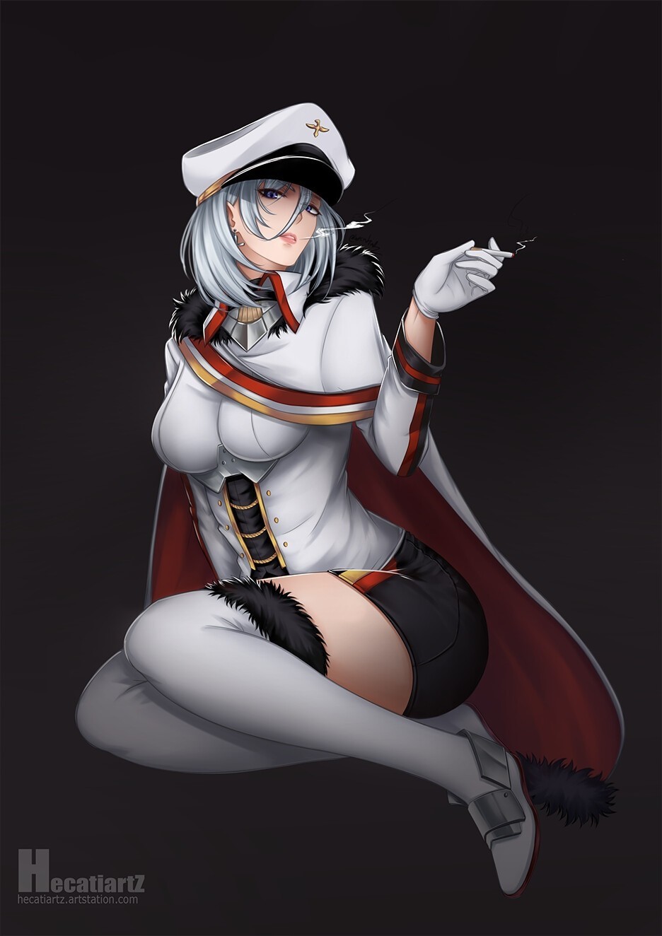 Ironbloods - Anime, Anime art, Azur lane, Iron Blood Fleet, A selection, Longpost, Bismarck, Prinz Eugen, Graf Zeppelin, Z23, Admiral Hipper, Admiral graf spee, Tirpitz, Roon