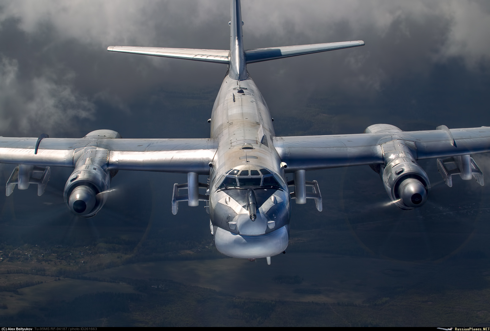 Tu-95MS in flight - The photo, Aviation, Aviation of the Russian Federation, Vks, Airplane, Tu-95, TU-95MS