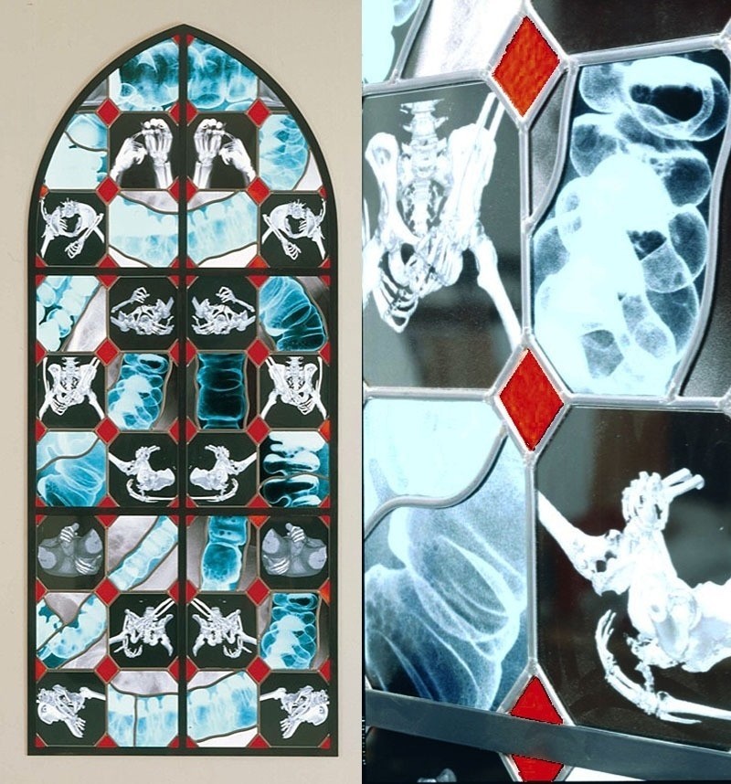 Stained glass from X-rays - X-ray, Stained glass, Longpost