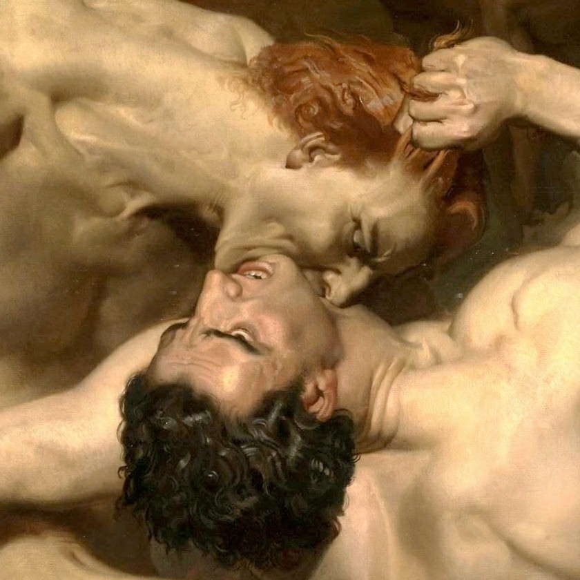 Dante and Virgil in Hell, 1850 Artist / William Bouguereau - Art, Artist, Painting, Longpost, The Divine Comedy, Dante Alighieri, Painting