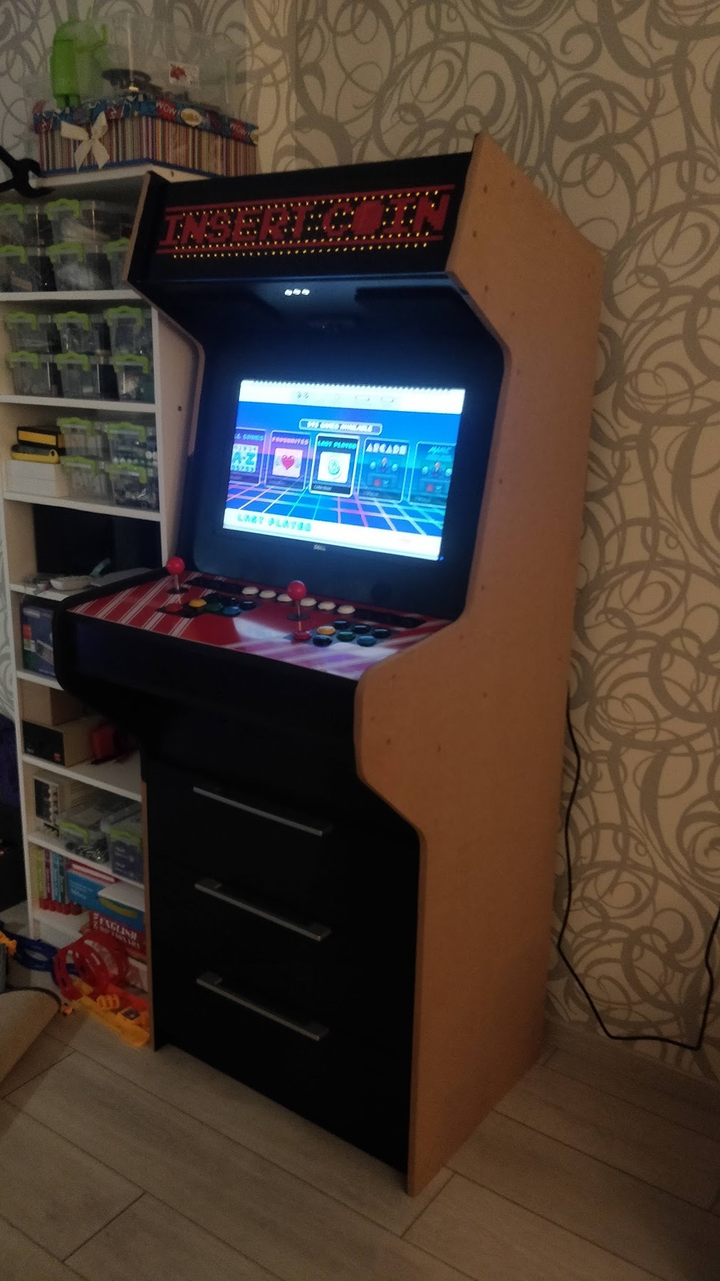 Another arcade cabinet - My, Slot machines, With your own hands, First post, Longpost, Needlework with process