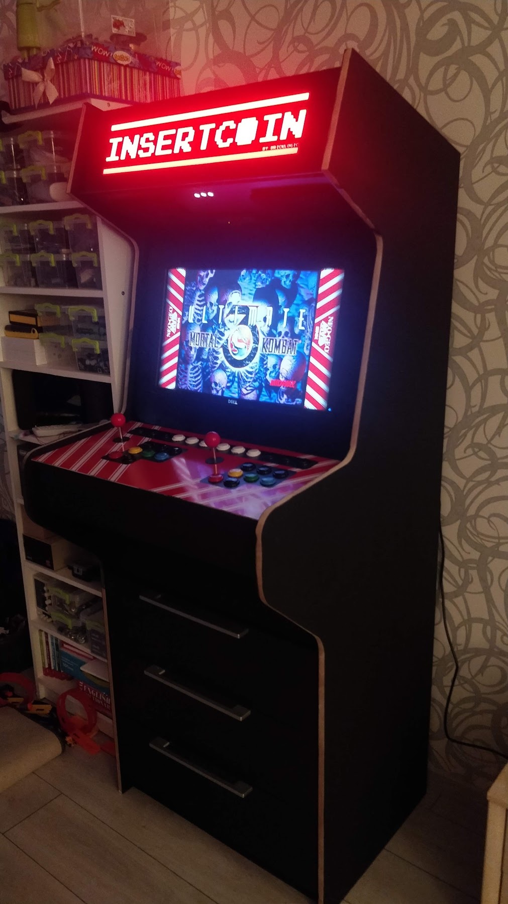 Another arcade cabinet - My, Slot machines, With your own hands, First post, Longpost, Needlework with process