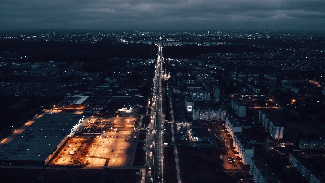 Mogilev Gate, Belarus - My, Mogilev, Republic of Belarus, Quadcopter, Drone, The photo, Night city, Aerial photography, Longpost