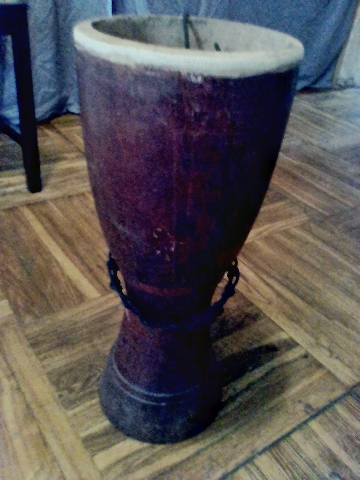 Restoration of the djembe - My, Djembe, Drums, Recovery, Restoration, Musical instruments, Needlework with process, Needlework, Longpost