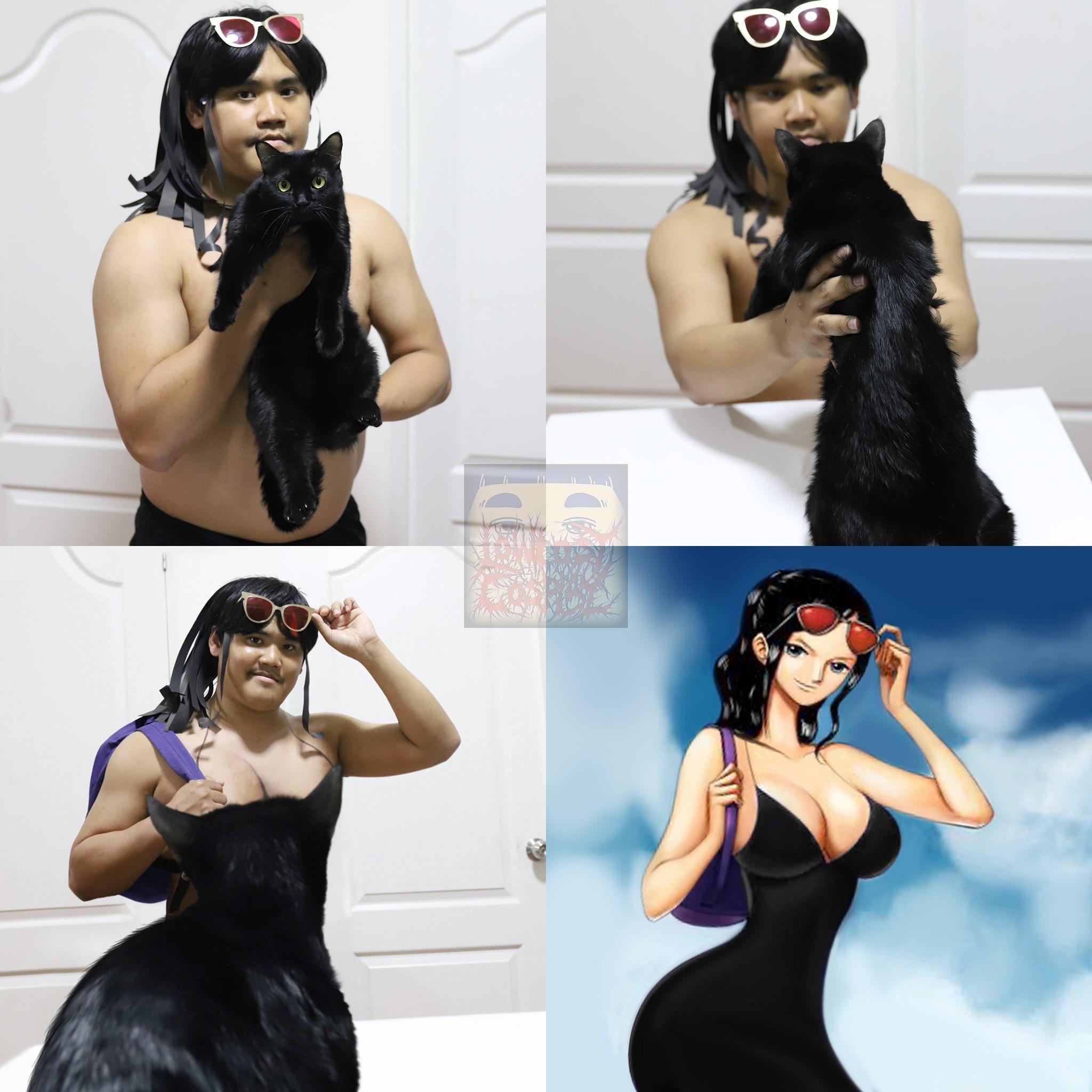 Lowcost Cosplay - Lowcost cosplay, Косплей, Кот, One Piece, Аниме, Nico Robin