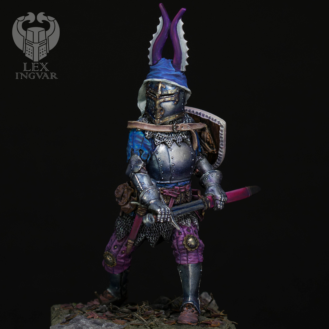 Lion of Sponheim (final) - My, Painting miniatures, Miniature, Knights, Painting, Bavaria, Longpost