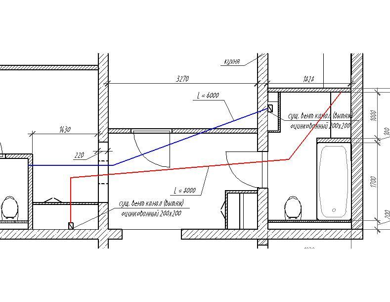 Advice on ventilation in an apartment - My, Repair, Ventilation, Layout