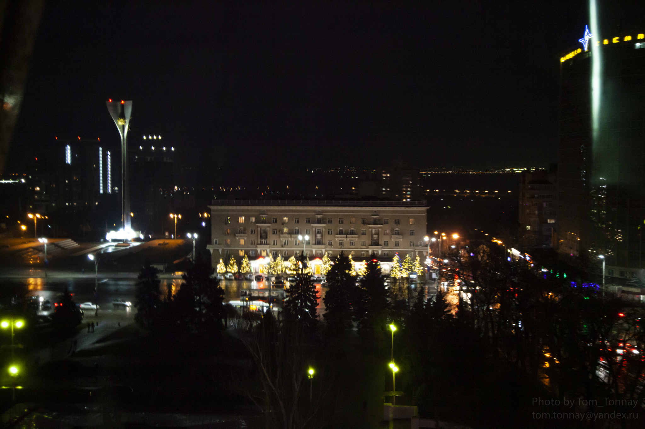 Night walk in Rostov-on-Don - My, Rostov-on-Don, City walk, The photo, Travel across Russia, Night, The street, Lamp, Longpost