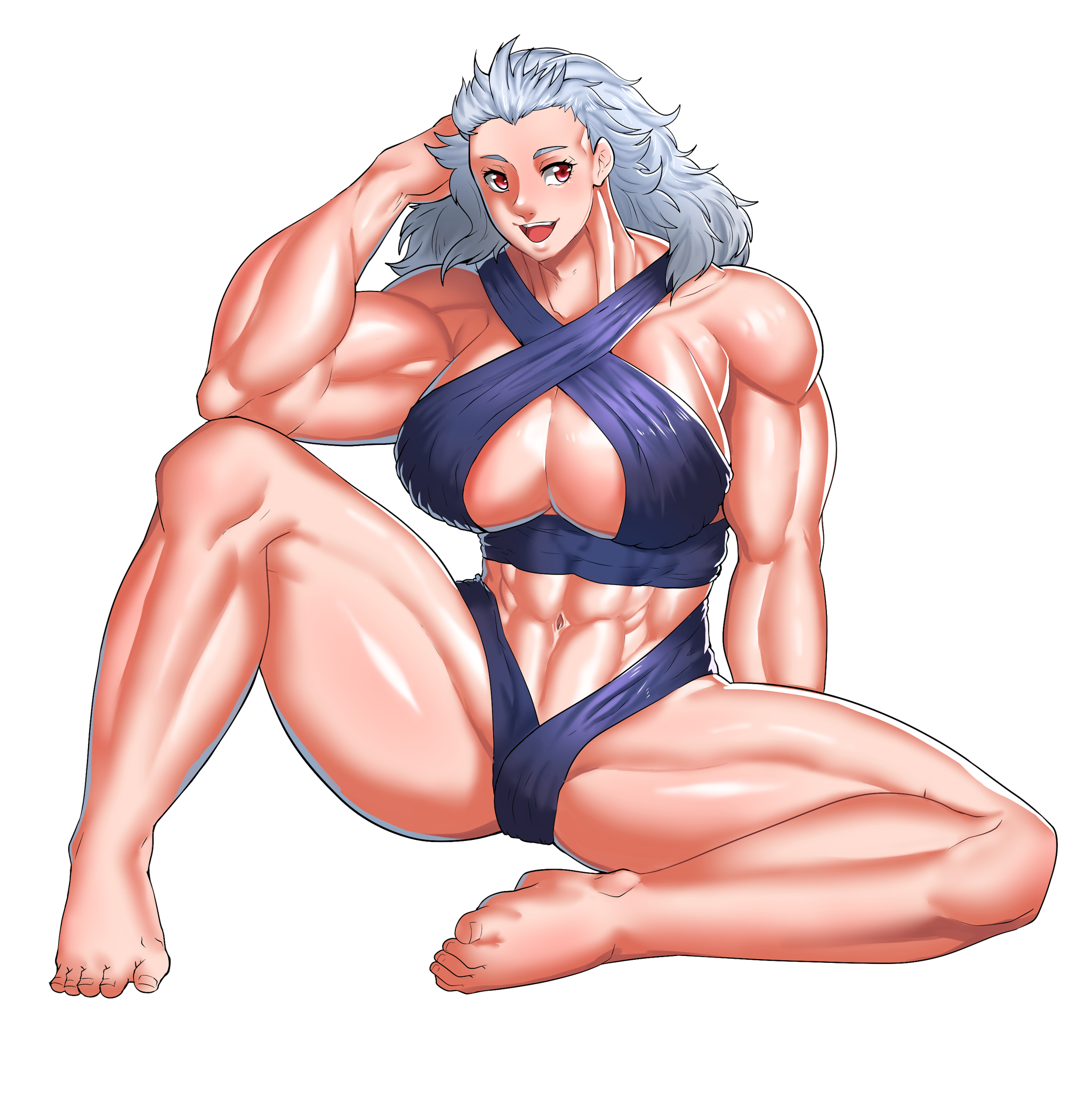 Noah in a bikini - Blaccbear, Art, Strong girl, Sleep-Sleep, Dorohedoro, Noi, Anime, Anime art