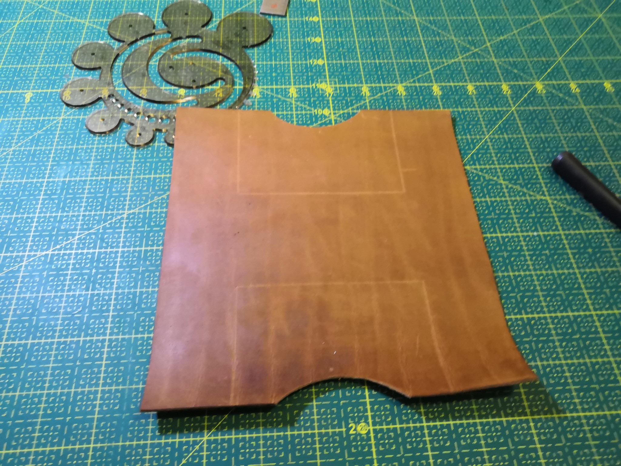 Leather wallet based on video, from the Salty Dog channel - My, Leather products, With your own hands, Wallet, Longpost, Leather craft