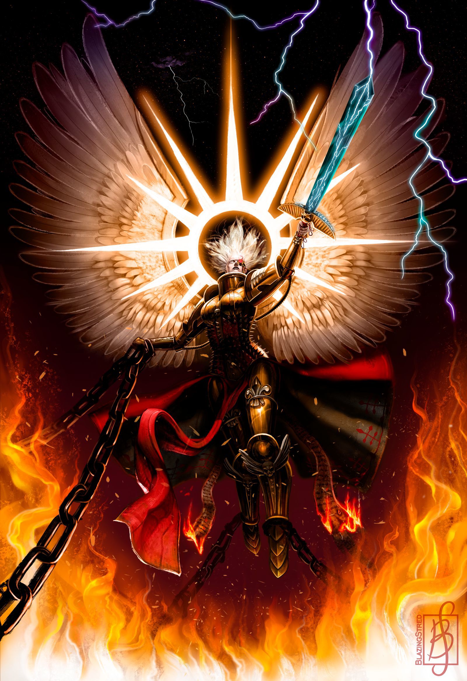 Вмешательство живой святой - Warhammer 40k, Wh Art, Adepta Sororitas, Living Saint