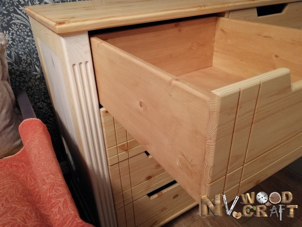 Chest of drawers for the bedroom, made of wood. Part 2 - My, Wood products, Furniture, With your own hands, Needlework with process, Needlework, Longpost