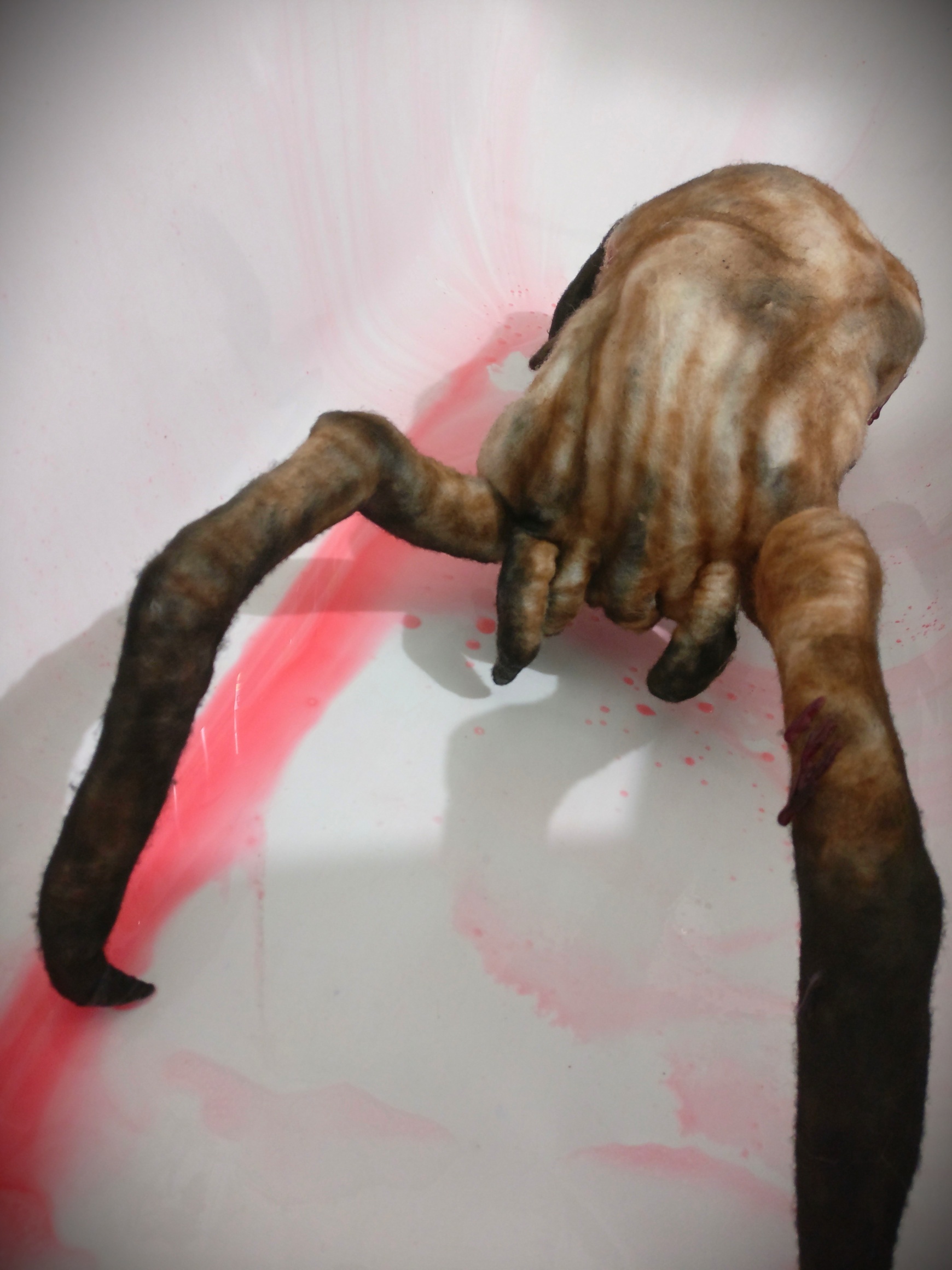 Headcrab:Z - My, Needlework without process, Headcrab, Half-life, Wallow, Zombie, With your own hands, Handmade, Longpost