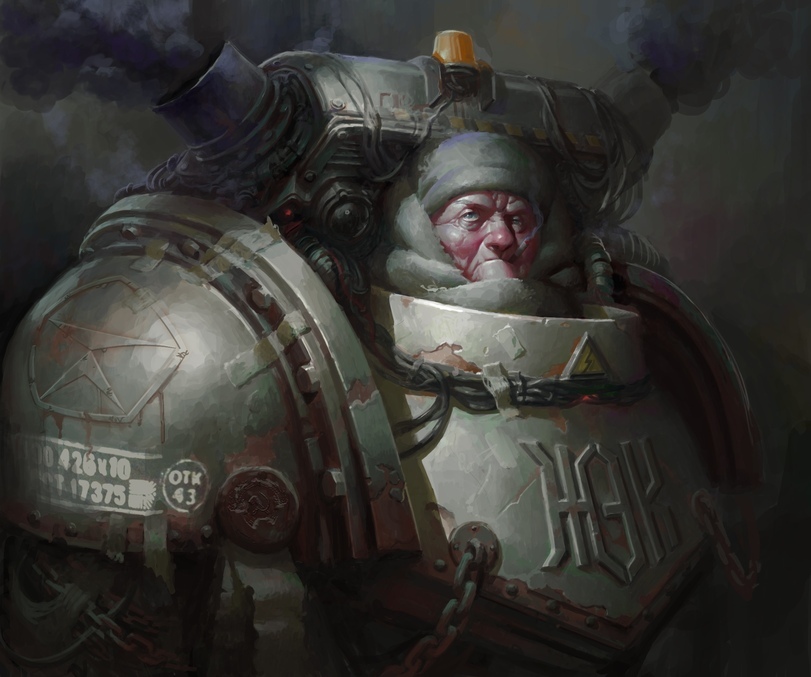 Soviet-space marine for Eduard Nabiullin - Eduard Nabiullin, Eduard Nabiullin, Loyal Space marines, Art, Warhammer 40k