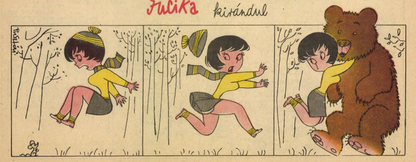 “Jucika” - the social block had its own 4 koma, with everyday problems and eti! (Part No. 9) - Comics, Retro, Hungary, Without words, 60th, Longpost, Jucika