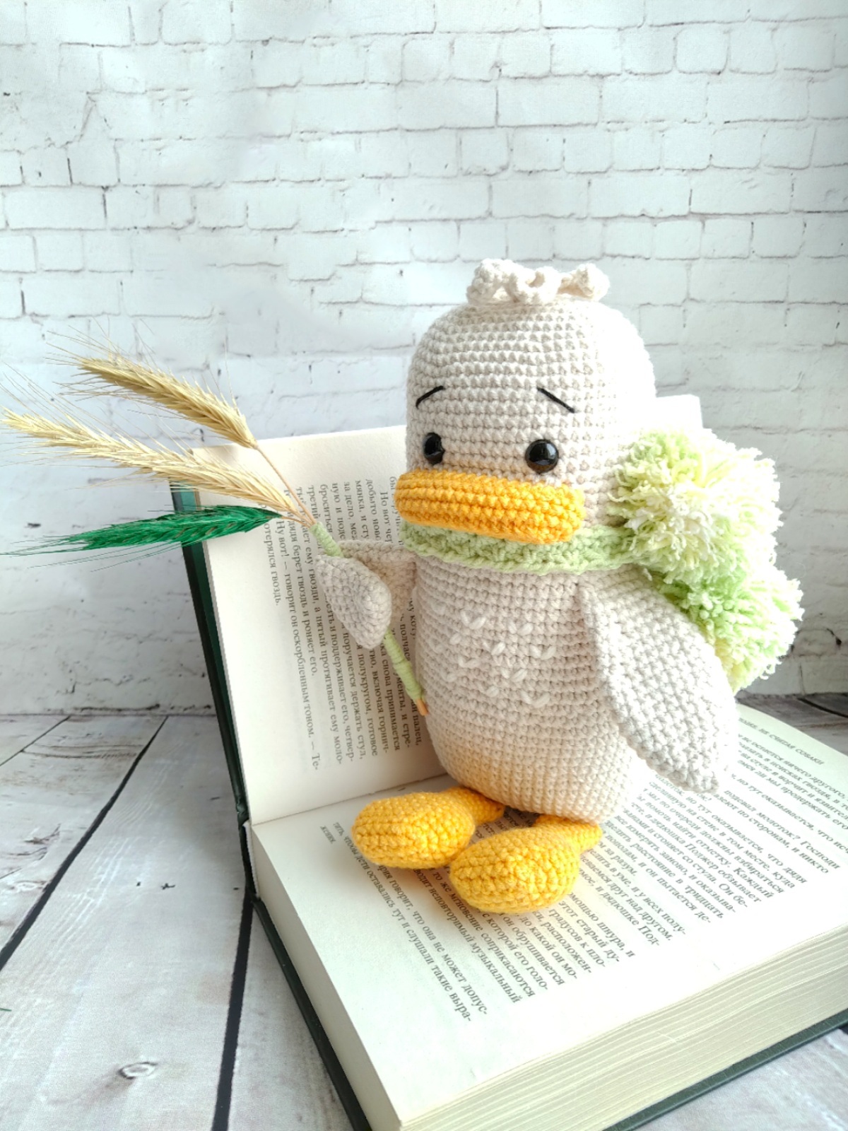 Duckling Utya-Putya - My, Needlework without process, Knitted toys, Knitting, Hobby, Toys, Longpost