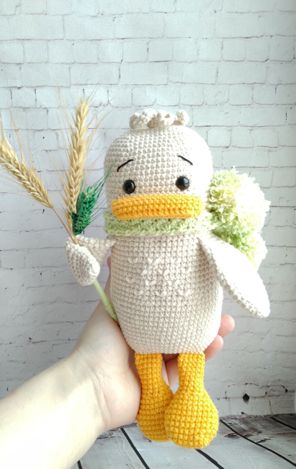 Duckling Utya-Putya - My, Needlework without process, Knitted toys, Knitting, Hobby, Toys, Longpost