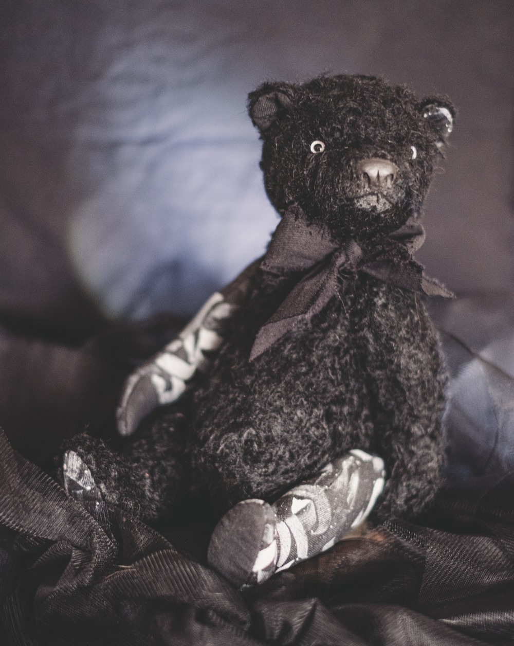 Teddy bears with calligraphy - My, Teddy bear, Author's toy, Calligraphy, Handmade, Needlework without process, Longpost