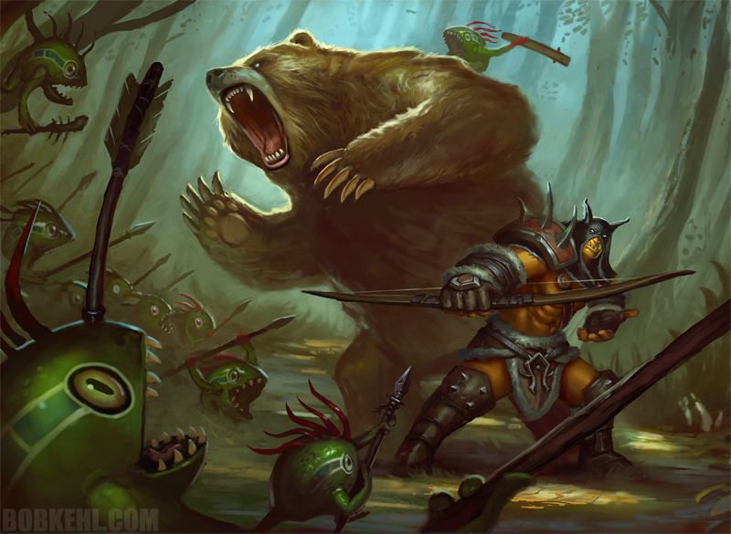 Briefly about Rexxar. From the forest to the plot - My, Longpost, Bayun's bestiary, World of warcraft, Rexar, Ncrow, Bob Kehl, Rui Zhang, Wei Wang