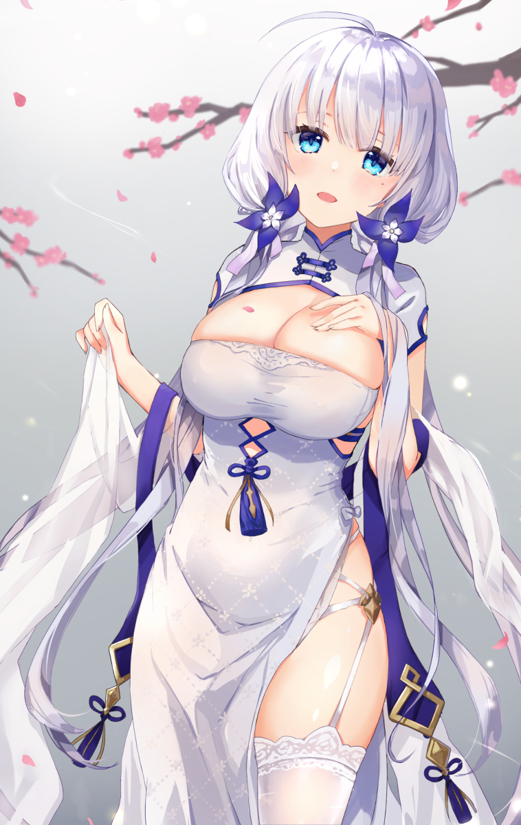 Illustrious (AL) - Anime, Art, Anime art, Azur lane, Illustrious (Azur Lane), Girls, Breast, Pixiv