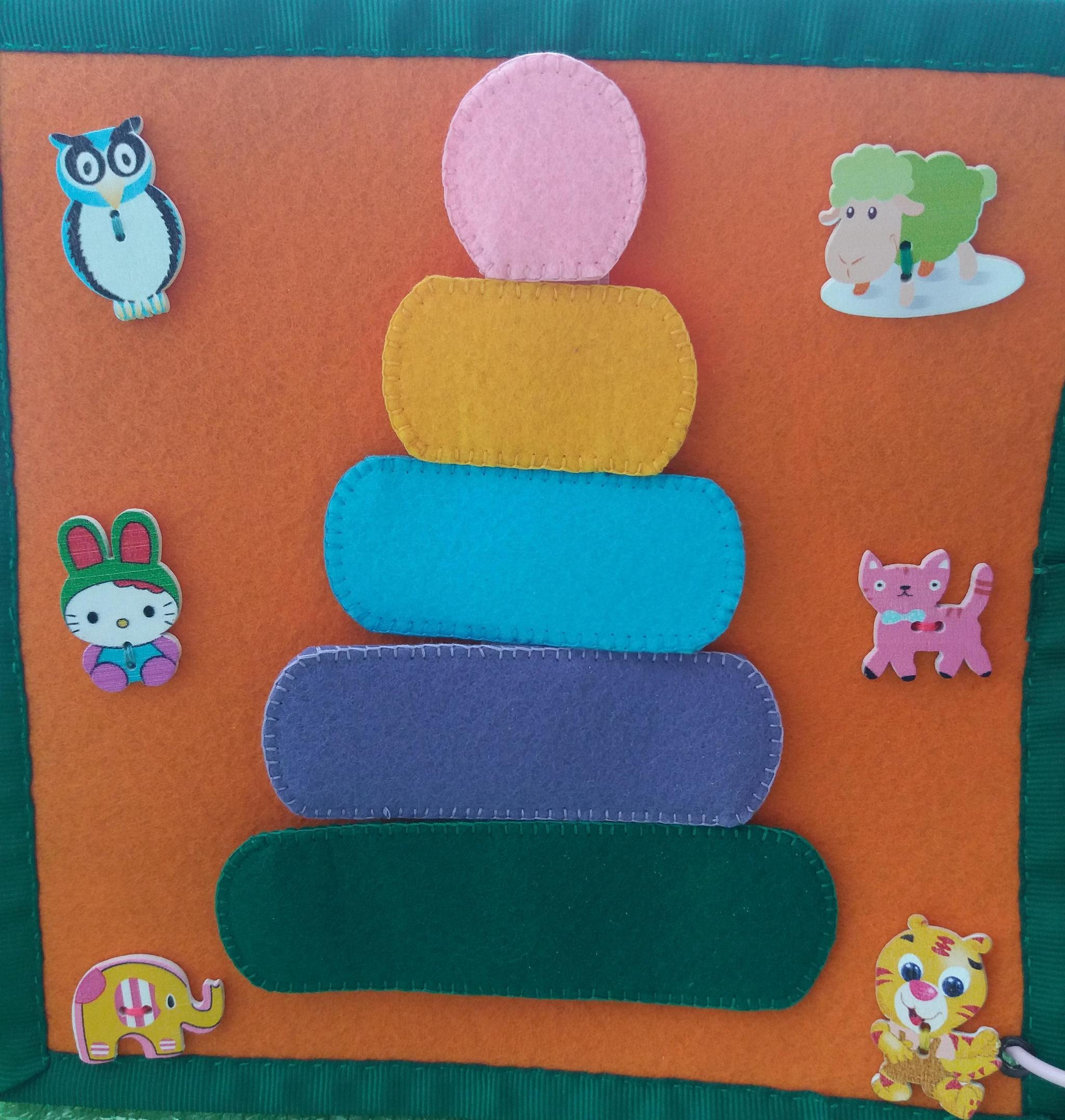 Felt book - My, Developing, Handmade, Children, With love, Fine motor skills, Longpost, Needlework without process