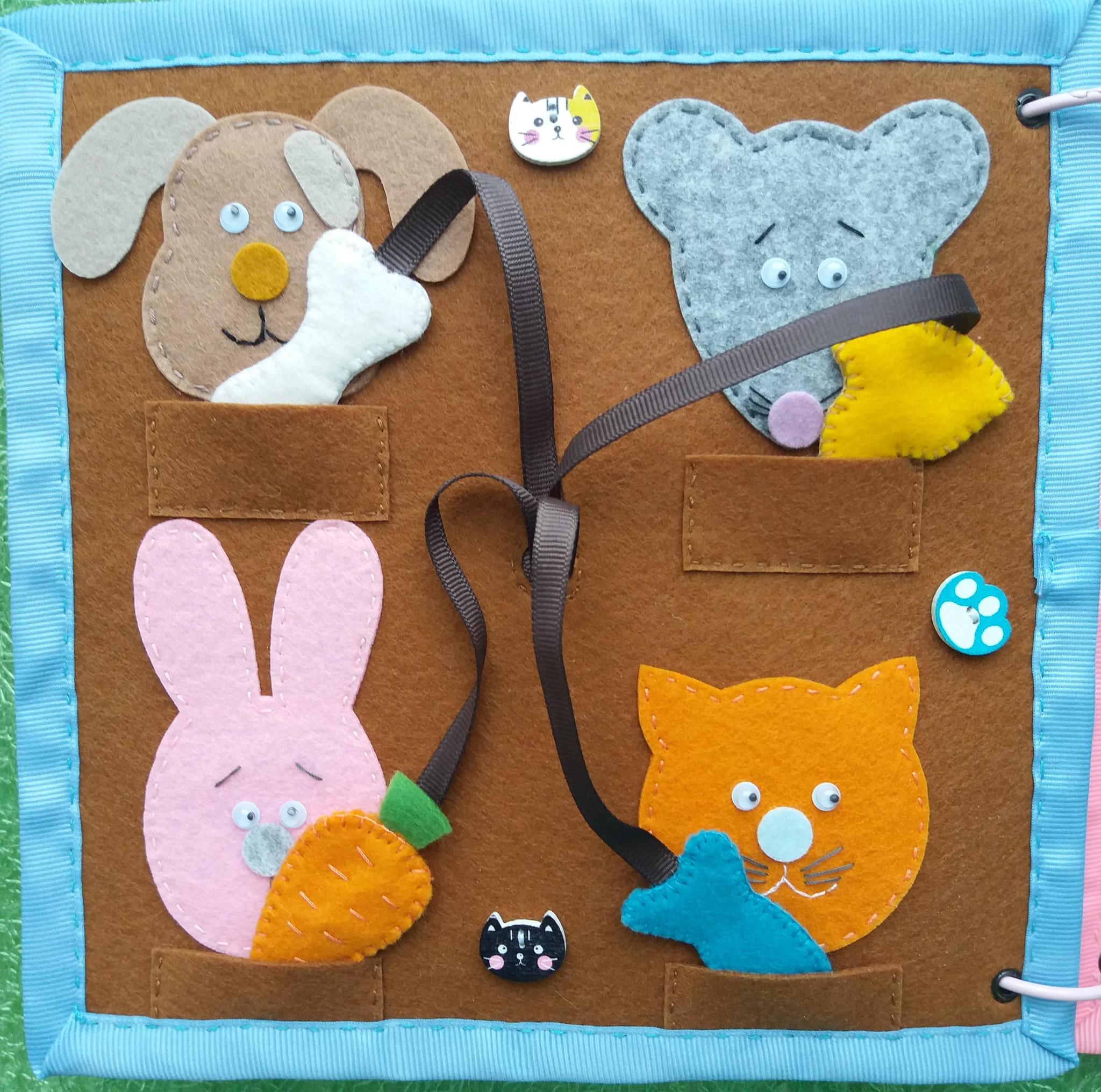 Felt book - My, Developing, Handmade, Children, With love, Fine motor skills, Longpost, Needlework without process