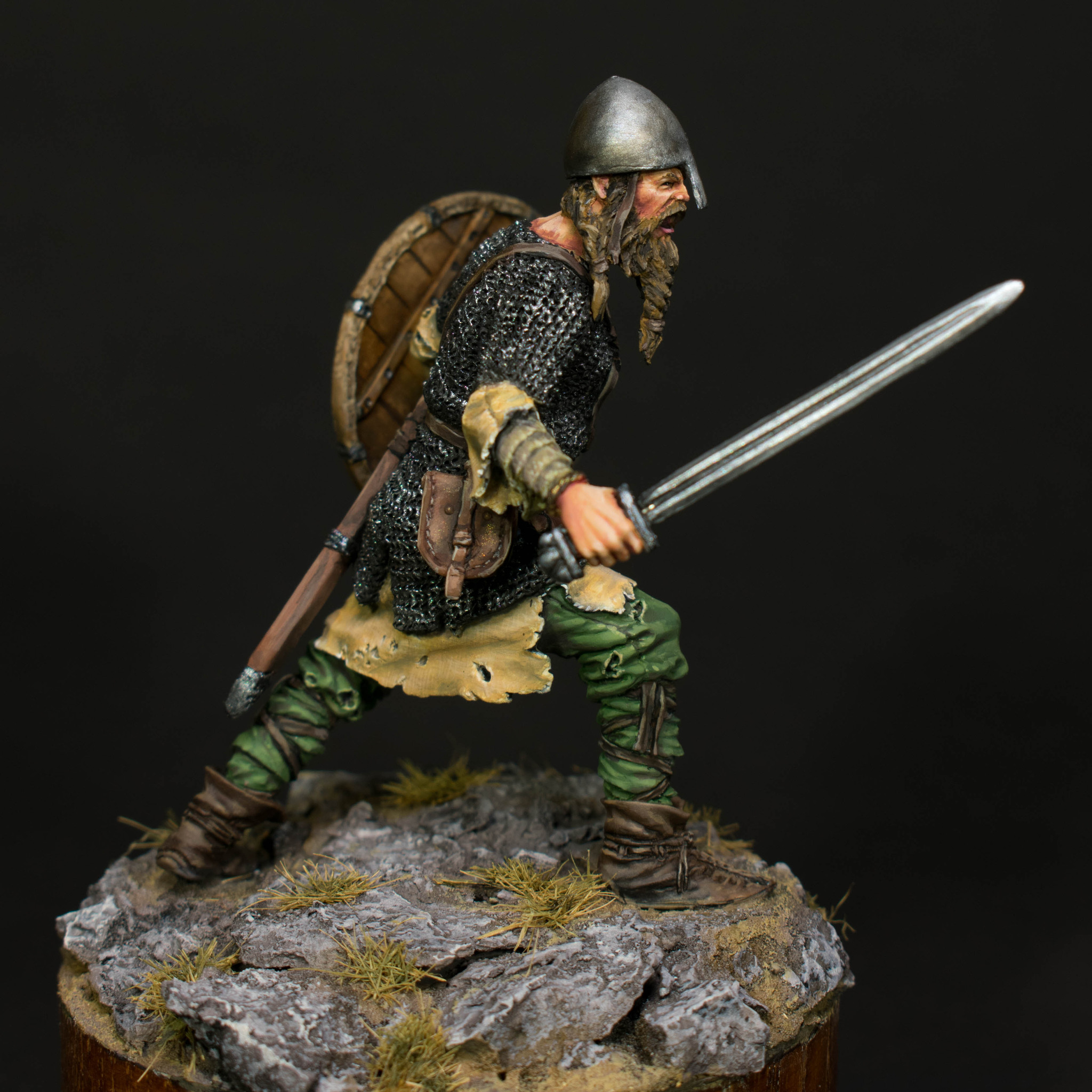 Berserk - My, Painting miniatures, Викинги, Berserk, Miniature, Toy soldiers, Longpost