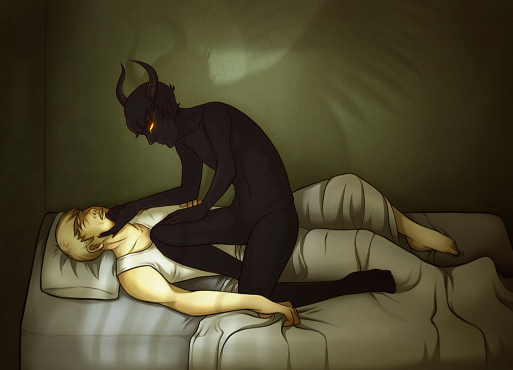 Sleep paralysis. What does the man in the hat need? - My, Sleep paralysis, Dream, Nightmare, Video, Longpost