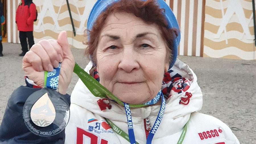 The pensioner won two golds at the World Winter Swimming Championships - news, Sport, Swimming, winter swimming, Media and press, Water Sports