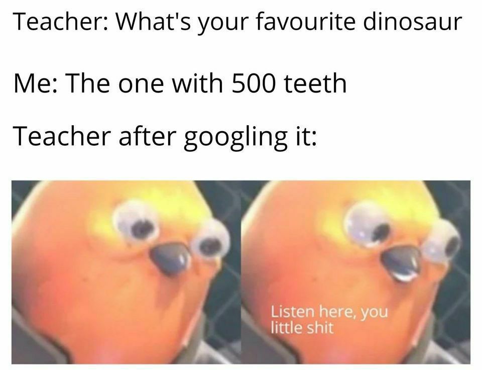 Favorite dinosaur - Dinosaurs, School, Picture with text