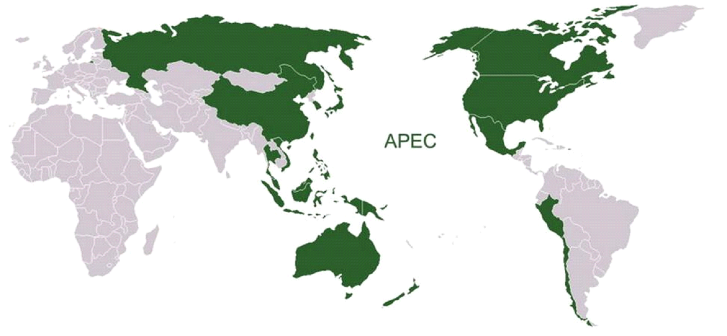 Карта апек. Азиатско-Тихоокеанское экономическое сотрудничество на карте. АТЭС страны.
