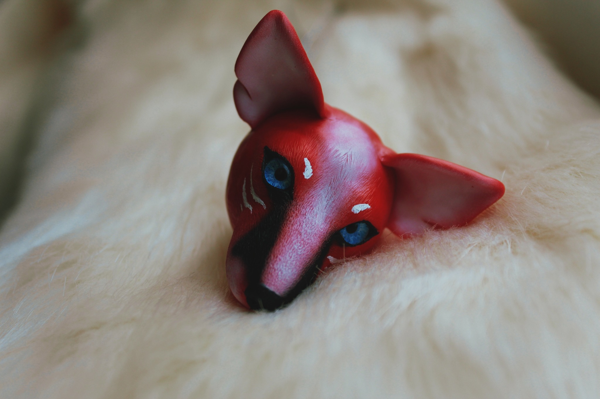 Seven Tails Kitsune - My, Polymer clay, With your own hands, Needlework with process, Creation, Art, Fox, Japan, Video, Longpost