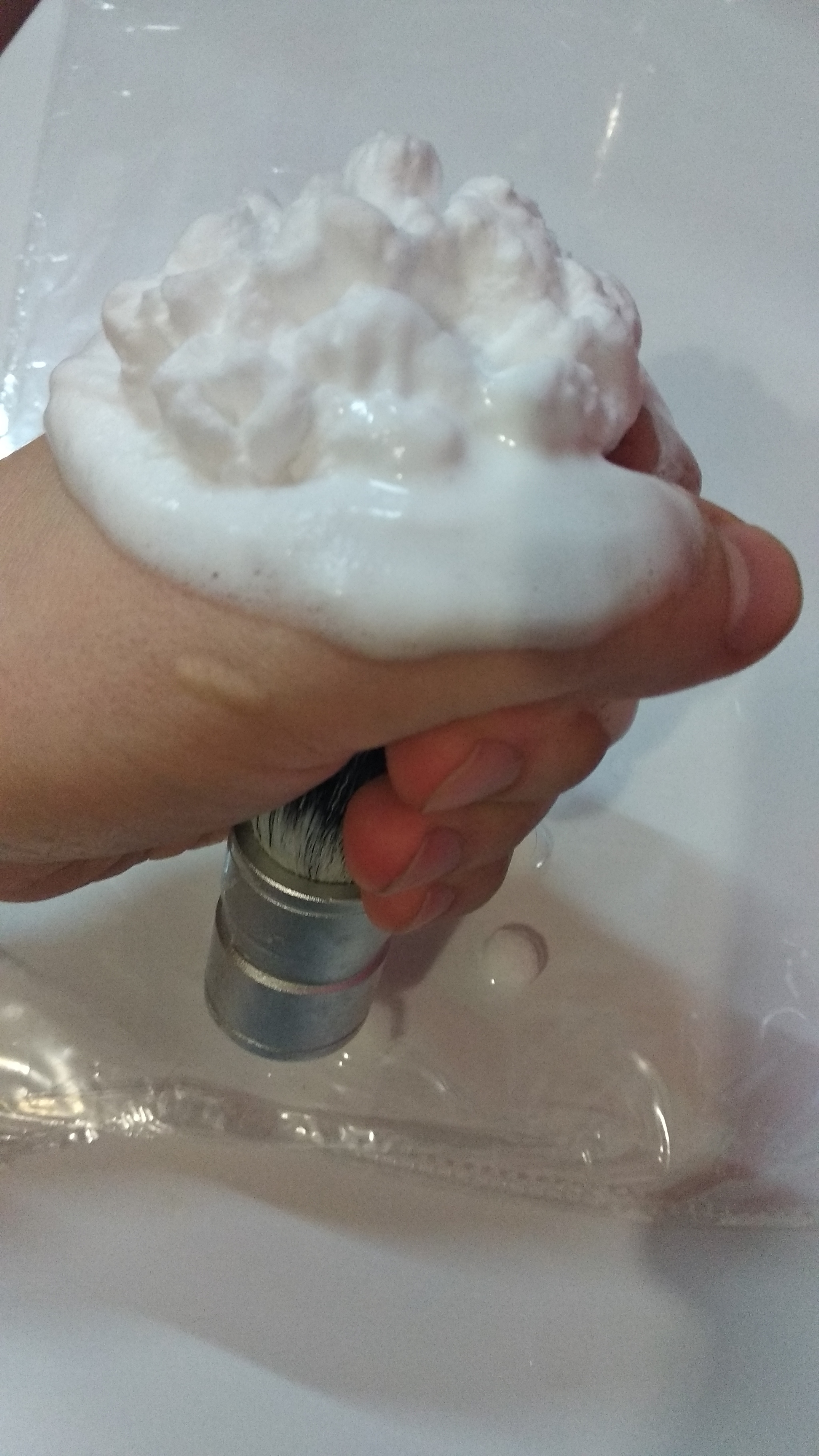 How much shaving soap do you spend in one session? - My, Shaving soap, Shaving cream, Shaving, Vkb, Experiment, Longpost