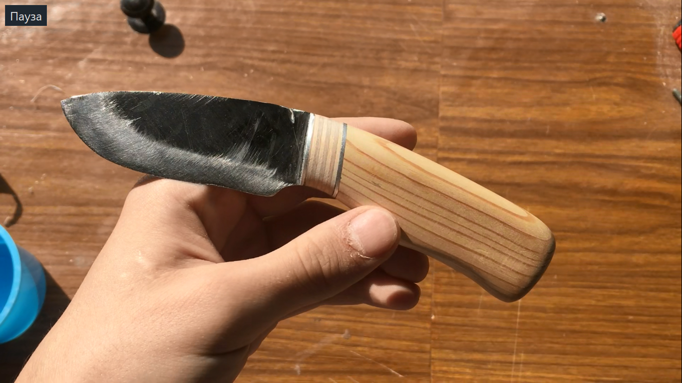 First knife - My, Knife, With your own hands, How to make, Needlework with process, Craft, Longpost