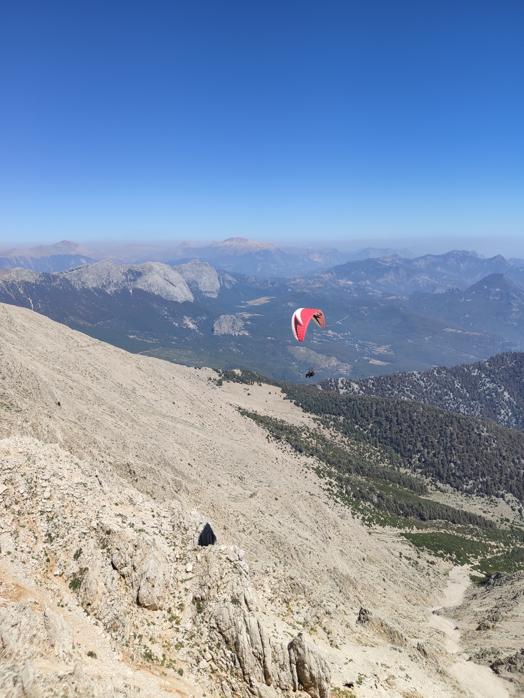 Paragliding from Mount Tahtali, Turkiye - My, Kemer, Turkey, Paragliding, The mountains, Cable car, Longpost