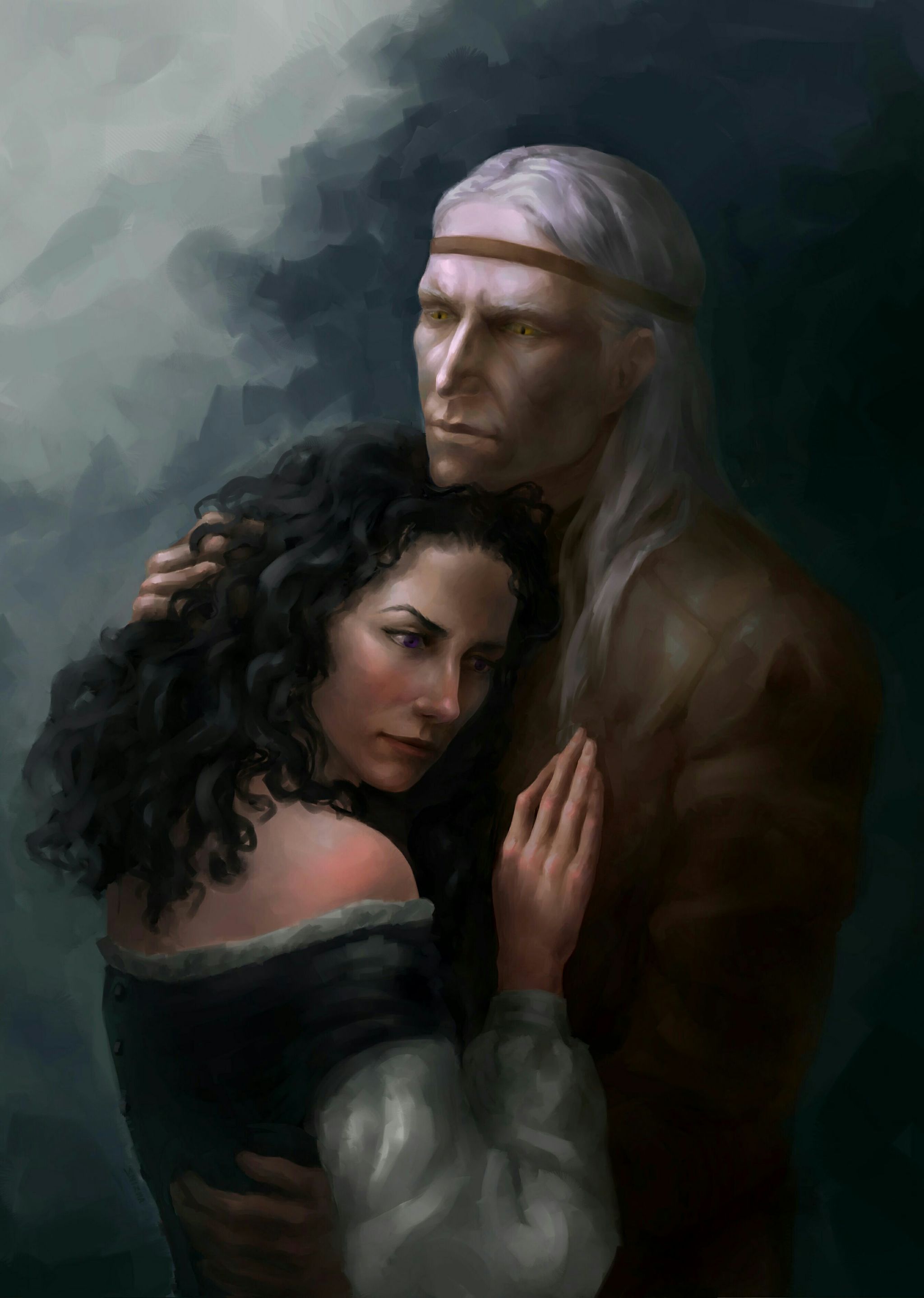 The Witcher Saga. Belletain - My, Art, Fan art, Fantasy, Witcher, Digital drawing