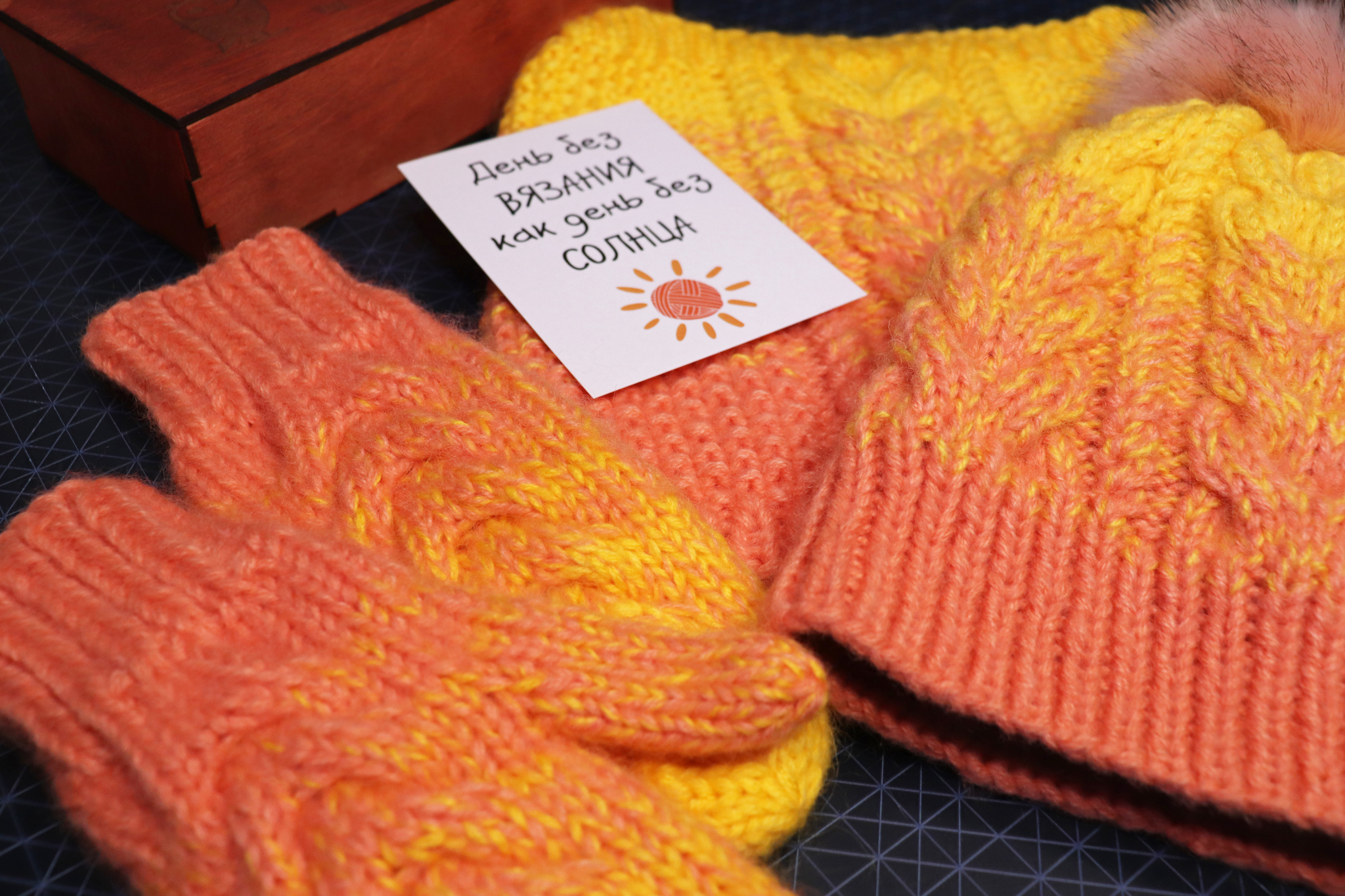 Solar Gradient [and drawing results] - My, Knitting, Needlework without process, Needleworkers give, Video, Longpost