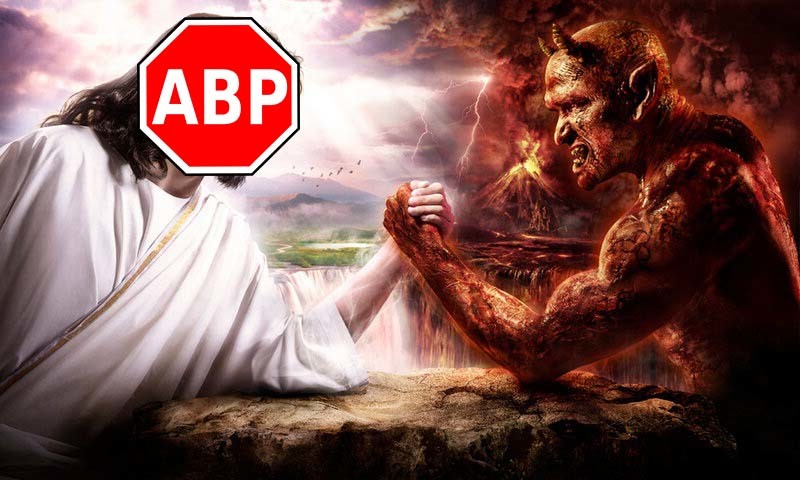 Давайте наконец признаем, что бог един, и имя ему - AdBlock - Моё, Бог, Религия, Интернет, Adblock, Признание