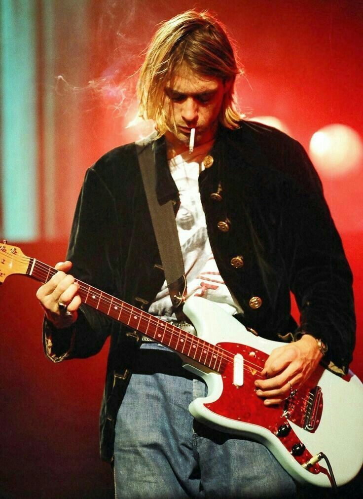 In memory of Kurt Cobain - Nirvana, Nirvana, Kurt Cobain, Grunge, Rock, Playing guitar, The photo, Anniversary