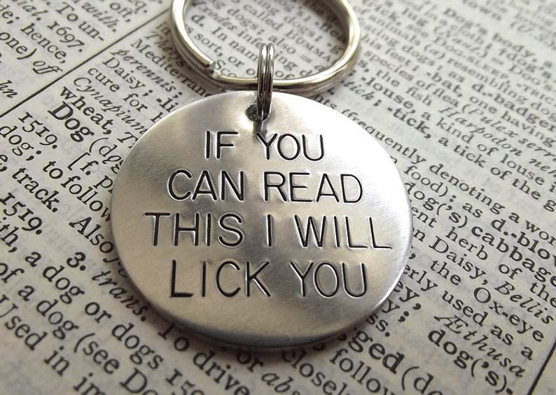 If you can read this I will lick you - Token, Animals, Dog