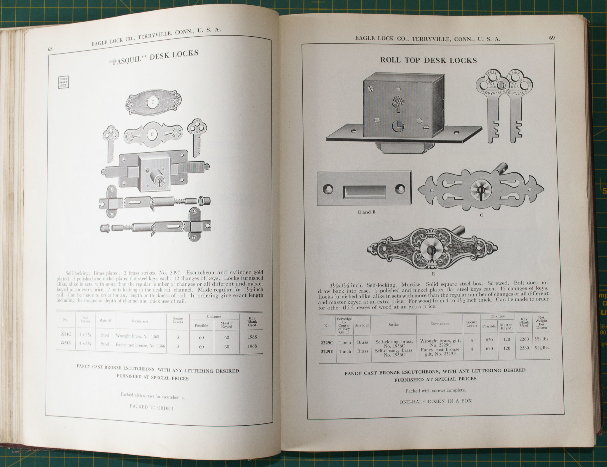 LOCK CATALOG EAGLE LOCK CO Volume 46 1930+ USA - My, Catalog, Antiques, Books, Lock, Keys, Skobyanka, Longpost